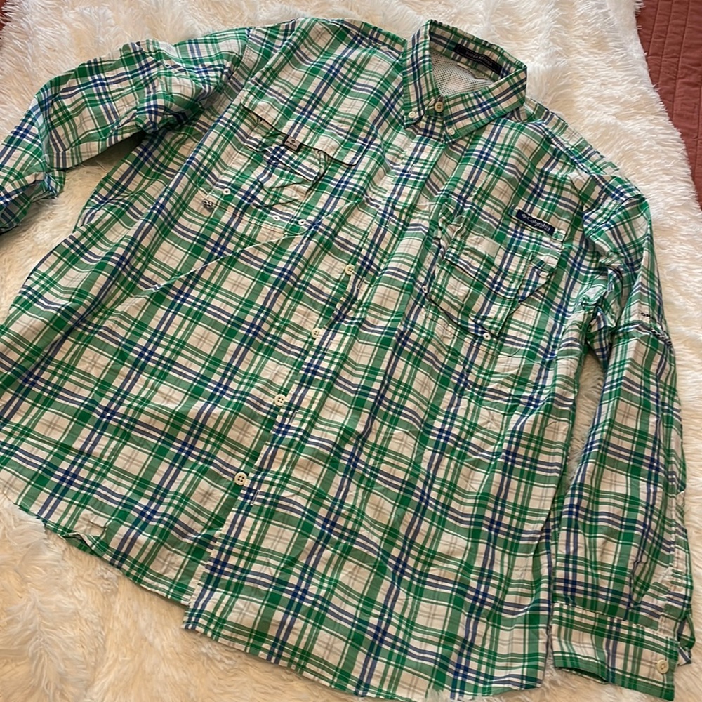 Columbia button-up fishing shirt